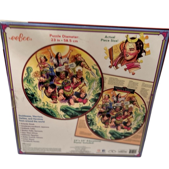 Goddesses, Warriors, Dieties and Heroines From Around The World 500 Piece Puzzle - Picture 3 of 3